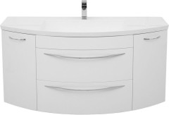 Тумба с раковиной De Aqua Лонг 140 белый