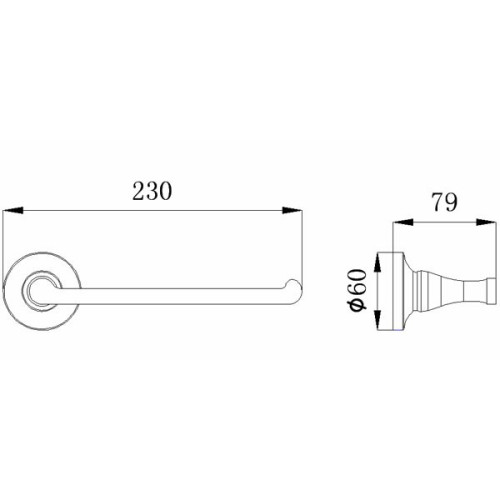 Держатель для полотенца Rush Corsica CO42511