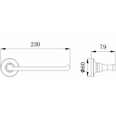 Держатель для полотенца Rush Corsica CO42511