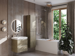 Шкаф - колонна Roca Ona 1750 подвесной, темный вяз (A857635511)