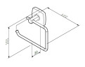 Держатель туалетной бумаги AM PM Gem A9034100