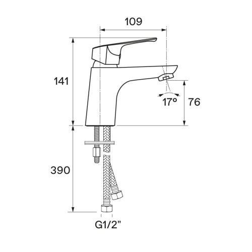 Смеситель Santek Форт для раковины, хром (WH5A02004C001)