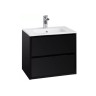 Тумба под раковину AQUATON Римини 60, подвесная, черный глянец (1A226601RN950)