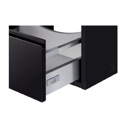 Тумба под раковину AQUATON Римини 60, подвесная, черный глянец (1A226601RN950)