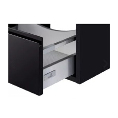 Тумба под раковину AQUATON Римини 60, подвесная, черный глянец (1A226601RN950)