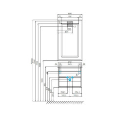 Тумба под раковину AQUATON Римини 60, подвесная, черный глянец (1A226601RN950)