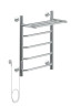Полотенцесушитель электрический Aquanet Fiona 60х50 Тэн слева, с полкой