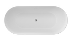 Ванна акриловая AZARIO KENSTON 1700х800х600 свободностоящая, в комплекте с сифоном и металлической рамой (KEN17080)