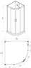 Душевая кабина AZARIO DENVER 900х900х2000 прозрачное стекло 4 мм. Easy Clean, задняя панель черная, цвет профиля серый (AZ-N10812 900)