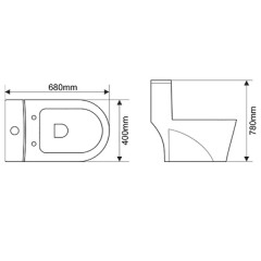 Унитаз Melana MLN-2010
