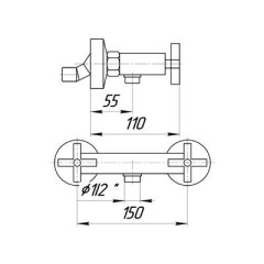 Смеситель Bugnatese Naxos 7646
