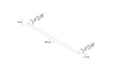 Полотенцедержатель трубчатый Grampus Laguna GR-7801