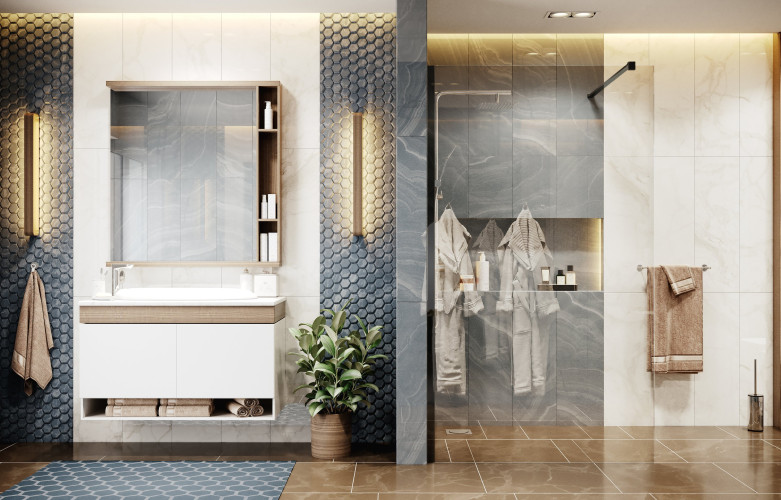 Душевая перегородка Ambassador Walk-in 15031111 (1100x2000)