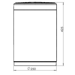 Сенсорное ведро 12 л JAVA S-882-12R малиновый