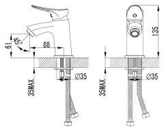 Смеситель Milardo Volga VOLSB00M01