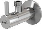 Угловой вентиль с фильтром Alcadrain 1/2" x 3/8", круглый, хром (ARV001)