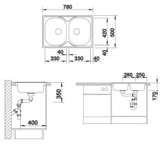 Кухонная мойка Blanco Tipo 8 Compact
