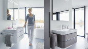Тумба под раковину Duravit Happy D 2 подвесная Белая (H2636402222)