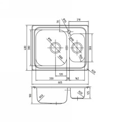 Кухонная мойка Iddis Strit STR60PXi77