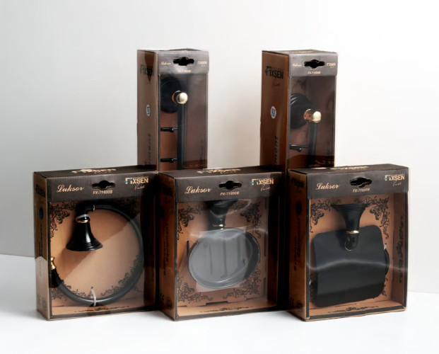 Мыльница Fixsen Luksor, Черный (FX-71608B)