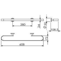 Полотенцедержатель Langberger Burano 11004B