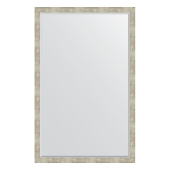 Зеркало настенное с фацетом EVOFORM в багетной раме алюминий, 111х171 см, BY 1219