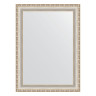 Зеркало настенное EVOFORM в багетной раме версаль серебро, 55х75 см, BY 3046