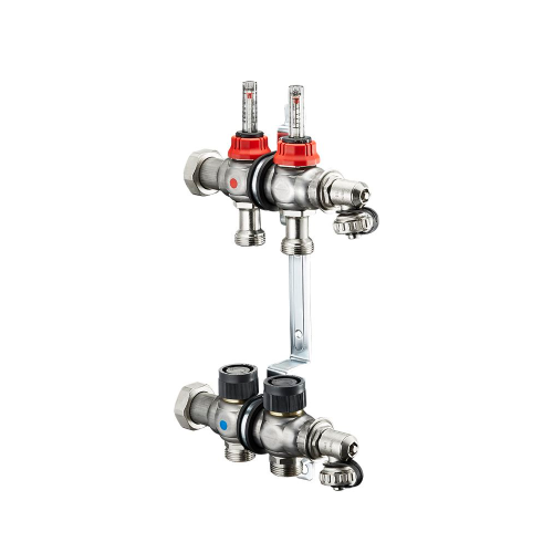 Распределительная гребенка Oventrop Multidis SF, 2 х G ? с ротаметрами