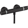 Термостат для душа Ecostat Comfort, ВМ, ½', черный матовый