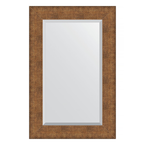 Зеркало настенное с фацетом EVOFORM в багетной раме медная кольчуга, 57х87 см, BY 3946