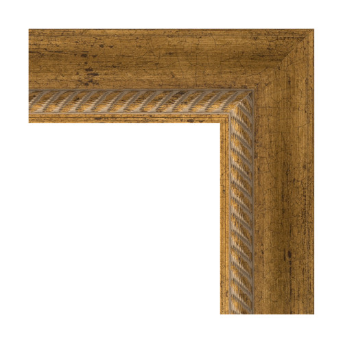 Зеркало напольное с фацетом EVOFORM в багетной раме состаренная бронза с плетением, 108х198 см, BY 6143