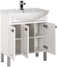 Тумба с раковиной Aquanet Честер 75 белый/серебро