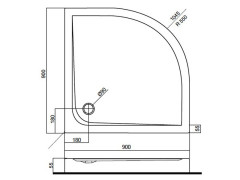 Душевой поддон из искусственного камня AM PM Spirit 90x90