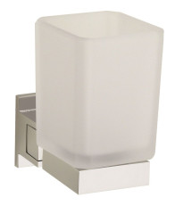 Sanibano Cosmo, настенный стеклянный стакан, цвет хром