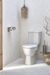 Унитаз компакт Jacob Delafon July крепления, сливной механизм в комплекте, белый (E24541RU-0)