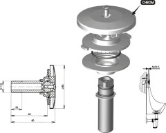Распылитель воды для писсуара Jika Domino (8.9109.9.000.000.1)