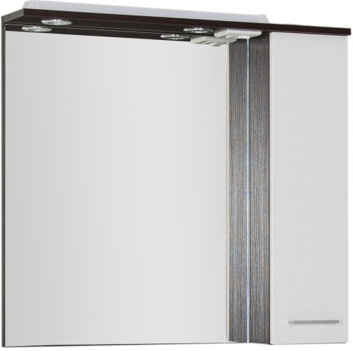 Зеркало Aquanet Равенна 80 wenge (фасад белый)