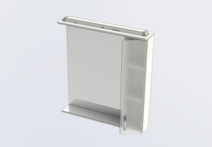 Зеркало-шкаф Aquanet Глория 80 белый