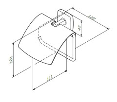 Держатель туалетной бумаги AM PM Gem A90341400