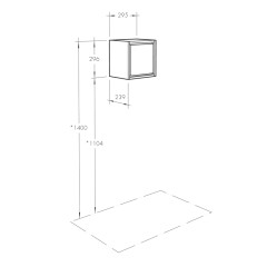 Шкаф навесной AQUATON Уэльс NEW графит (1A267803WA6A0)