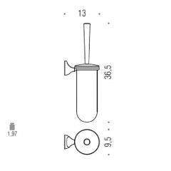 Ершик для унитаза Colombo Design Melo В1207.000