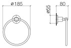 Кольцо для полотенец Dornbracht Tara 83.200.892.33