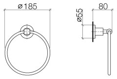 Кольцо для полотенец Dornbracht Tara 83.200.892.33