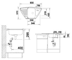Кухонная мойка Blanco Tipo 9 E