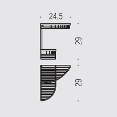 Угловая полка Colombo Design Angolare B9607.000