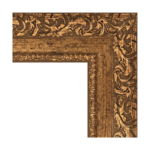 Зеркало настенное с фацетом EVOFORM в багетной раме виньетка бронзовая, 115х175 см, BY 1320