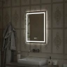 Зеркало Континент Verte Led 700х900 с часами, датчиком движения