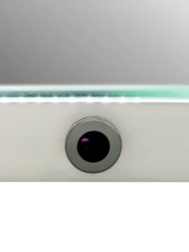 Зеркало Континент Verte Led 700х900 с часами, датчиком движения