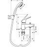 Hansgrohe 31521000 Focus Смеситель на борт ванны с душевым набором