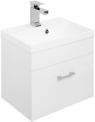 Тумба с раковиной Aquanet Нота NEW 50 белый